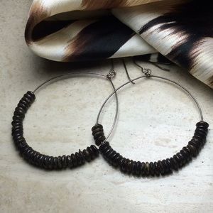 Beaded Hoop Earrings